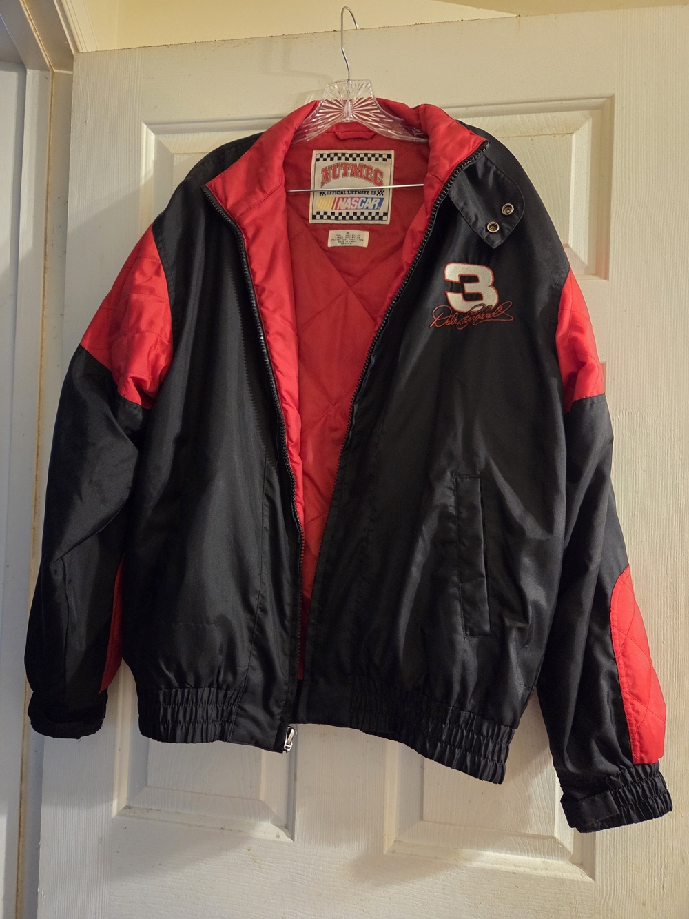 Vintage NASCAR #3 Racing Jacket in Black & Red